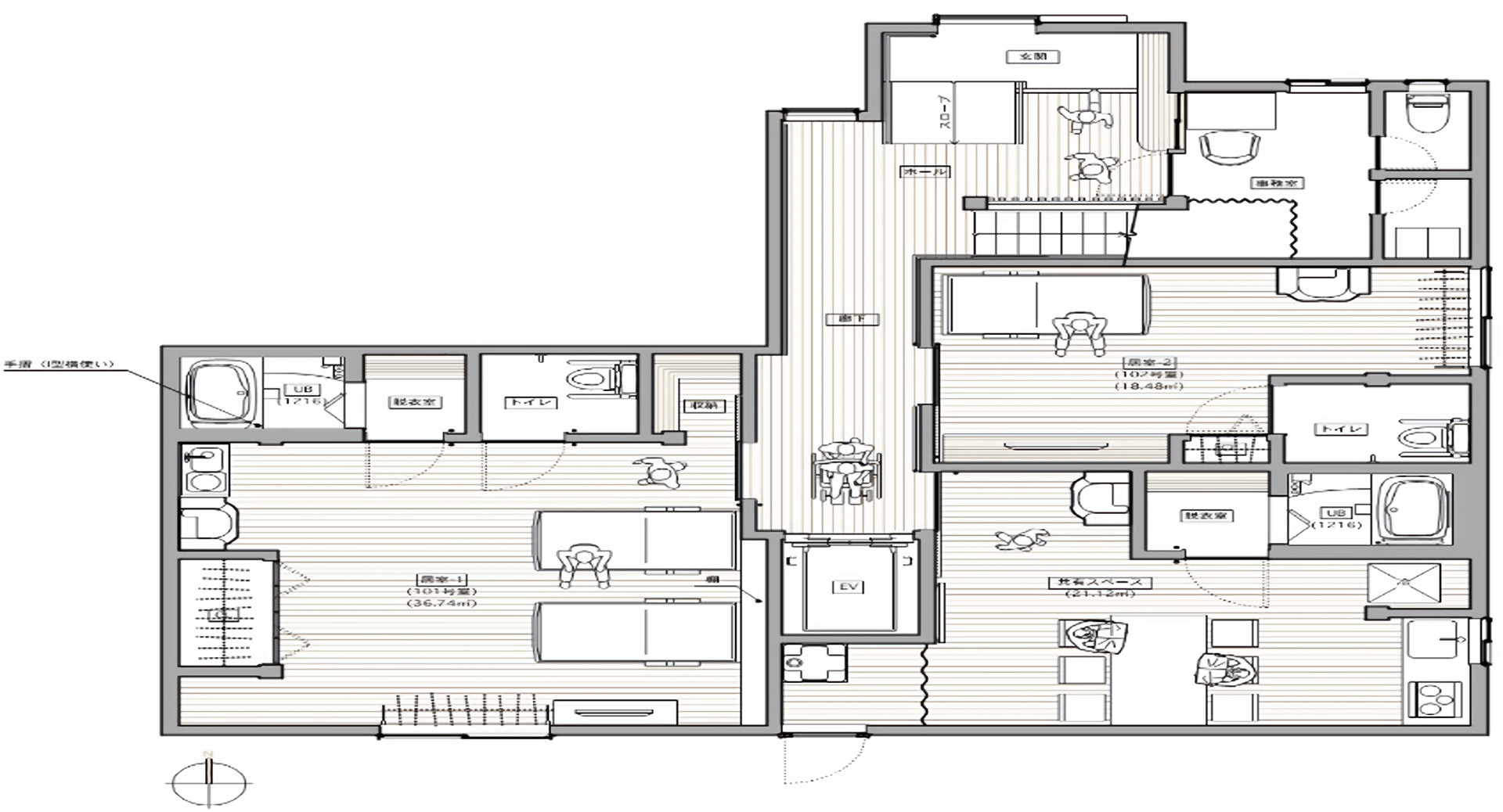 さくらサポート24 サービス付き高齢者向け住宅 1階案内図